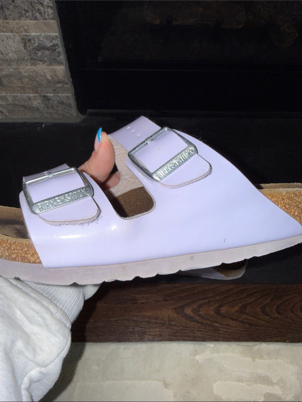 Birkenstock Kids Arizona Sandals in Light Lavender Purple Fog 36 - Picture 11 of 11